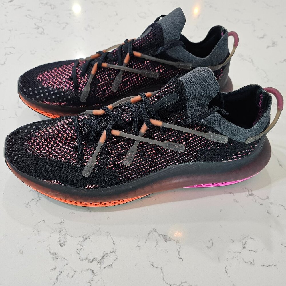 Adidas 4D Fusio Black Orange Pink, size 11, Pristine